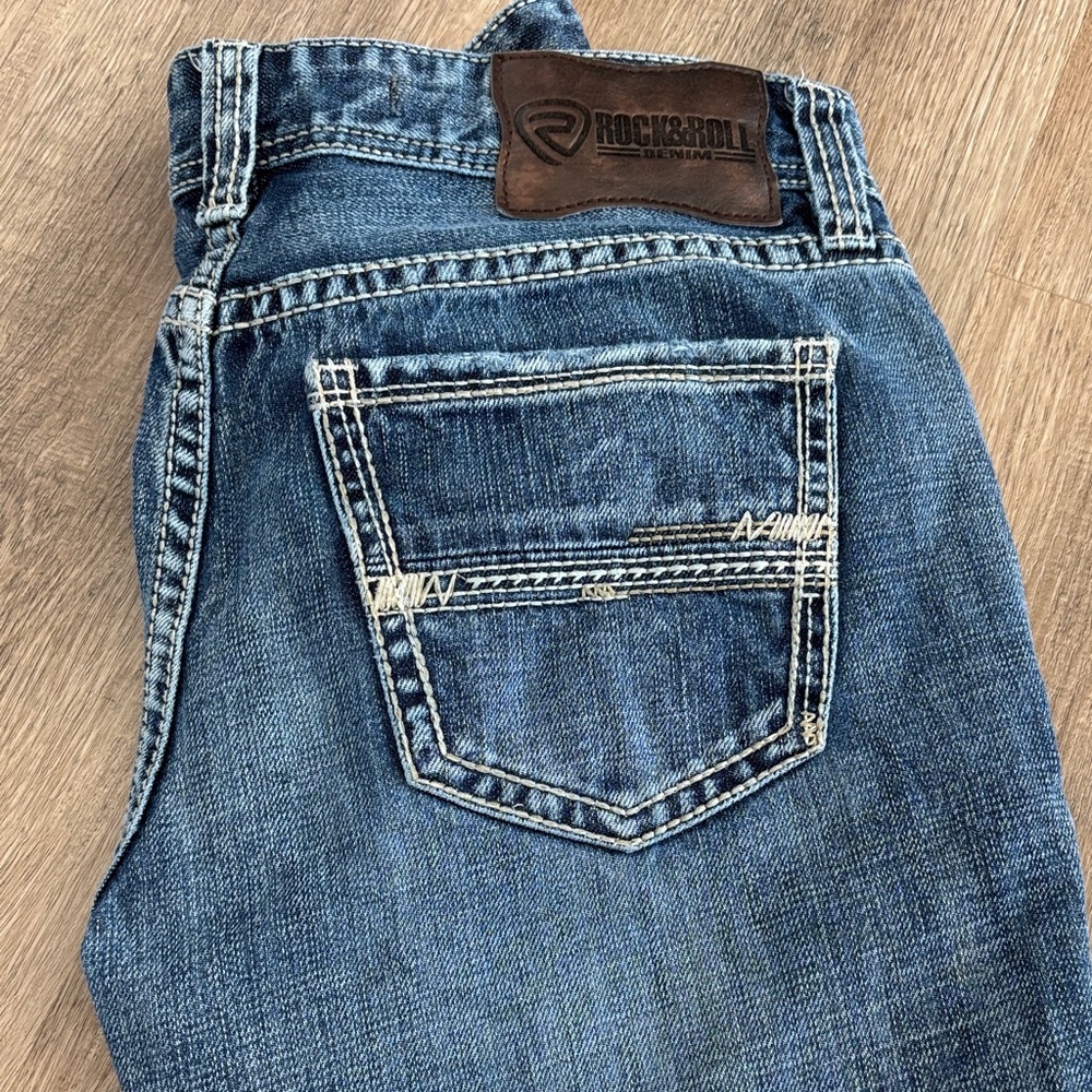 Rock & Roll Denim Men's Relaxed Blue Jeans